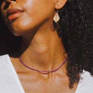 Satya Jewelry Embrace Bliss Amethyst Crown Chakra Choker